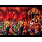 Shivaji Maharaj Rajabhishek Sparkle Print Wall Sticker Poster Withour Frame (20 X 28 Inches)