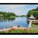 Beautiful Scenery View Sparkle Print Wall Sticker Poster Without Frame ( 20 X 28 Inches)