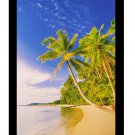 Beautiful Beach View Scenery Sparkle Print Sticker Poster Without Frame (20 X 28 inches)
