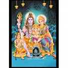 Shiv Parivar Sparkle Print Sticker Poster Without Frame (20 X 28 Inches)
