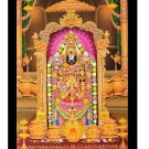 Tirupati Balaji With Lakshmi Sparkle Print Sticker Poster Without Frame (20 X 28 Inches)