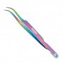 6PCS Complete Multi Titanium Coated Eyelash Extension Tweezers