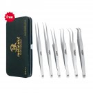 6PCS Complete Matt Finish Volume Tweezers Eyelash Extension