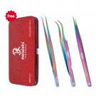 3 Pcs Russian Volume Japanese Stainless Steel Tweezers