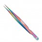 Multi Titanium Coated Tweezers with Red Metallic Double Tweezer Pouch