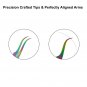 Multi Titanium Coated Tweezers with Red Metallic Double Tweezer Pouch