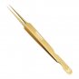 Golden Titanium Coated Tweezers with Golden Double Tweezer Magnetic Pouch