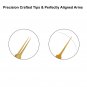 Golden Titanium Coated Tweezers with Golden Double Tweezer Magnetic Pouch