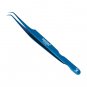 6PCS Complete Blue Titanium Coated Volume Tweezers