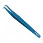 6PCS Complete Blue Titanium Coated Volume Tweezers