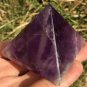 164g Large Natural beautiful Amethyst Quartz Crystal Pyramid Healing #ZH38