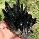 886g Natural beautiful smoky black quartz cluster crystal specimen healing JQ53