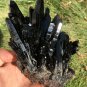 886g Natural beautiful smoky black quartz cluster crystal specimen healing JQ53