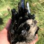 886g Natural beautiful smoky black quartz cluster crystal specimen healing JQ53