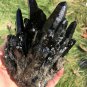886g Natural beautiful smoky black quartz cluster crystal specimen healing JQ53