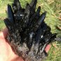 886g Natural beautiful smoky black quartz cluster crystal specimen healing JQ53