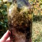 TOP!! Large Natural transparent double-headed citrine crystal quartz tower 1067g