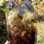 TOP!! Large Natural transparent double-headed citrine crystal quartz tower 1067g