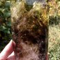 TOP!! Large Natural transparent double-headed citrine crystal quartz tower 1067g