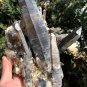 1200g Natural beautiful smoky black quartz cluster crystal specimen healing