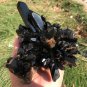 1392g Natural beautiful smoky black quartz cluster crystal specimen healing JQ54