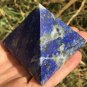 236g Large Natural beautiful lazurite Quartz Crystal Pyramid Healing #ZH43