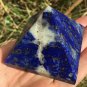 236g Large Natural beautiful lazurite Quartz Crystal Pyramid Healing #ZH43