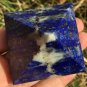 236g Large Natural beautiful lazurite Quartz Crystal Pyramid Healing #ZH43