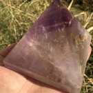 846g Large Natural beautiful Amethyst Quartz Crystal Pyramid Healing  #ZH37