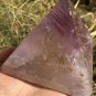 846g Large Natural beautiful Amethyst Quartz Crystal Pyramid Healing  #ZH37