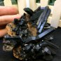 216g Natural beautiful smoky black quartz cluster crystal specimen healing JCHL4