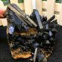 216g Natural beautiful smoky black quartz cluster crystal specimen healing JCHL4