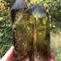TOP!! Large Natural transparent double-headed citrine crystal quartz tower 730g