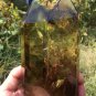 TOP!! Large Natural transparent double-headed citrine crystal quartz tower 730g