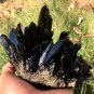 1123g Natural beautiful smoky black quartz cluster crystal specimen healing JQ55