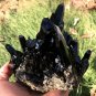 1123g Natural beautiful smoky black quartz cluster crystal specimen healing JQ55