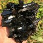 403g Natural smoky black  quartz cluster crystal specimen healing #JQ66