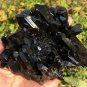 403g Natural smoky black  quartz cluster crystal specimen healing #JQ66