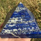 1287g Large Natural beautiful lazurite Quartz Crystal Pyramid Healing  #ZH36