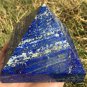1287g Large Natural beautiful lazurite Quartz Crystal Pyramid Healing #ZH36