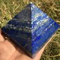1287g Large Natural beautiful lazurite Quartz Crystal Pyramid Healing #ZH36