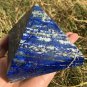 1287g Large Natural beautiful lazurite Quartz Crystal Pyramid Healing #ZH36