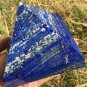 1287g Large Natural beautiful lazurite Quartz Crystal Pyramid Healing #ZH36