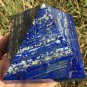 1287g Large Natural beautiful lazurite Quartz Crystal Pyramid Healing #ZH36