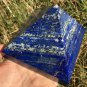 1287g Large Natural beautiful lazurite Quartz Crystal Pyramid Healing #ZH36