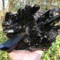 2581g Natural smoky black quartz cluster crystal specimen healing #JQ67