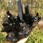 2581g Natural smoky black quartz cluster crystal specimen healing #JQ67