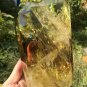 TOP!! Large Natural transparent double-headed citrine crystal quartz tower 1038g