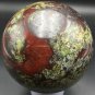 1395g Natural Dragon blood Stone Crystal Ball Sphere Lot Aura Chakra Healing#ZH8