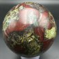 1395g Natural Dragon blood Stone Crystal Ball Sphere Lot Aura Chakra Healing#ZH8